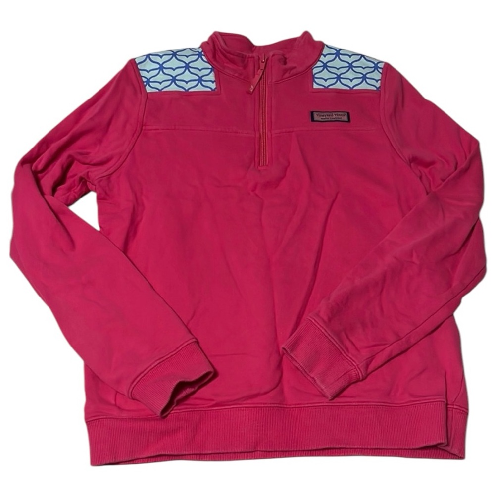 Vineyard Vines Quart Zip Pullover Sweatshirt Girls Large (14)